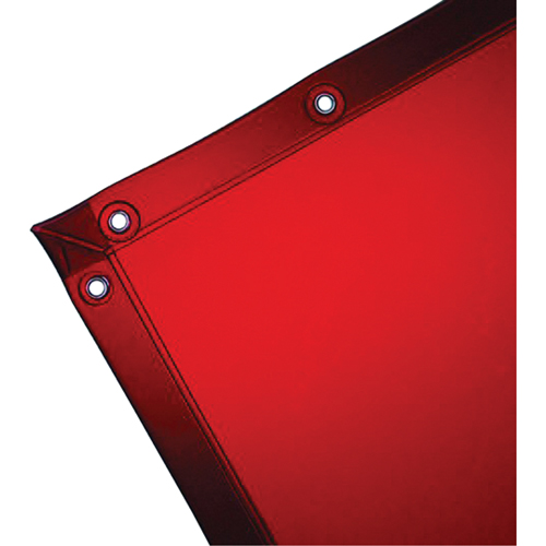 Rideau pour soudure, 96" x 72", Orange Maritime Industrial Rubber