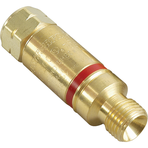 Flashback Arrestors - Oxy/Fuel Gas, Fuel Gas (red)/Oxygen (green), Regulator Adaptor Style Maritime Industrial Rubber
