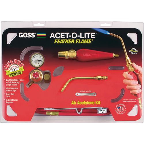 Ensembles de chalumeau pour soudage a&eacute;roac&eacute;tyl&eacute;nique Feather Flame Maritime Industrial Rubber