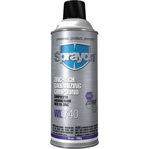 WL740 Zinc-Rich Galvanizing Compound, Aerosol Can Maritime Industrial Rubber