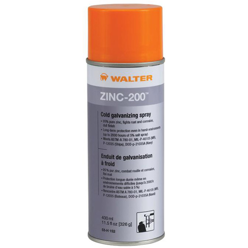 Enduit de galvanisation &agrave; froid Zinc-200, Canette a&eacute;rosol Maritime Industrial Rubber