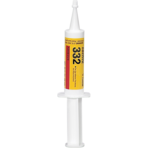 Adh&eacute;sif structurel 332 pour environnements s&eacute;v&egrave;res, 623 g, Seringue, Ambr&eacute;e Maritime Industrial Rubber