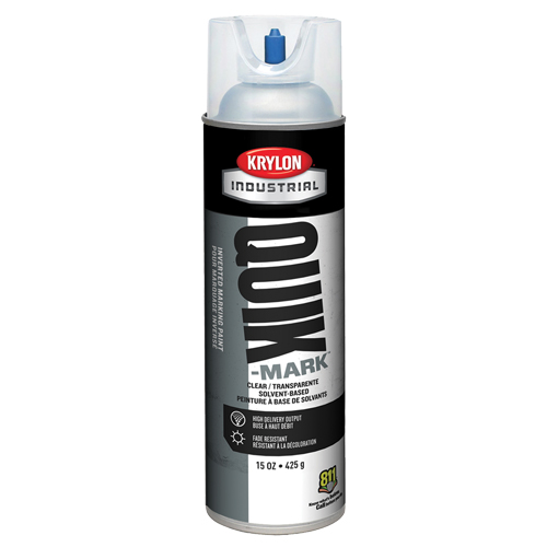 Peinture de marquage industrielle invers&eacute;e &agrave; base de solvant Quik-Mark, 15 oz, Canette a&eacute;rosol Maritime Industrial Rubber