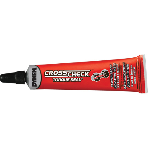 Cross Check Torque Seal&reg; Tamper-Proof Indicator Paste, 1 oz., Tube, Red Maritime Industrial Rubber