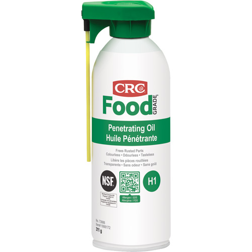Food Plant Penetrating Oil, Aerosol Can, 312 g Maritime Industrial Rubber