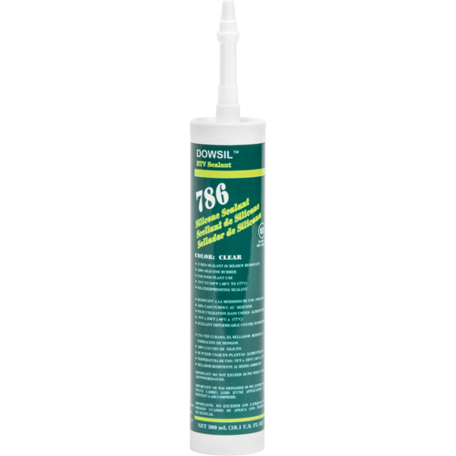 Scellant &agrave; la silicone, 300 ml, Cartouche, Transparent Maritime Industrial Rubber