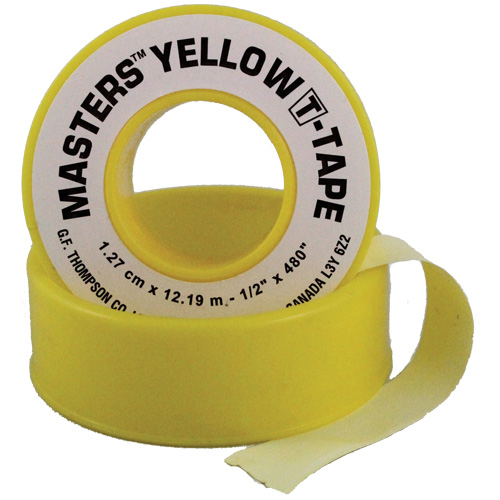 T-Tape, 260" L x 1/2" W, Yellow Maritime Industrial Rubber