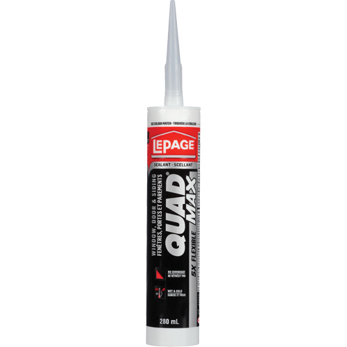 Scellant pour parements & fen&ecirc;tres Quad Max, 280 ml, Tube, Brun Maritime Industrial Rubber