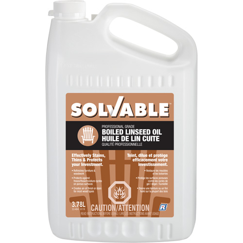 Boiled Linseed Oil, Jug, 3.78 L Net Volume Maritime Industrial Rubber