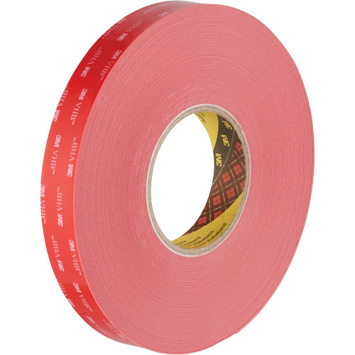 Ruban VHB, 32,9 m (108') lo x 1117,6 mm (44") la, 0,015 mm, Acrylique Maritime Industrial Rubber