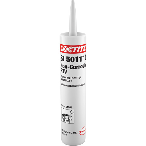 Silicone non corrosive &agrave; vulcanisation &agrave; la temp&eacute;rature de la pi&egrave;ce Superflex SI 5011CL, Cartouche, Transparent Maritime Industrial Rubber