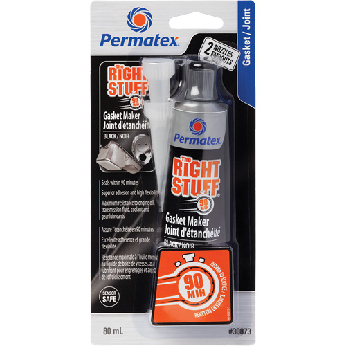 The Right Stuff&reg; 90 Minute Gasket Maker, Tube, Black Maritime Industrial Rubber