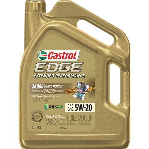 Huile pour moteur performance prolong&eacute;e 5W-20 Edge, 5 L, Cruche Maritime Industrial Rubber