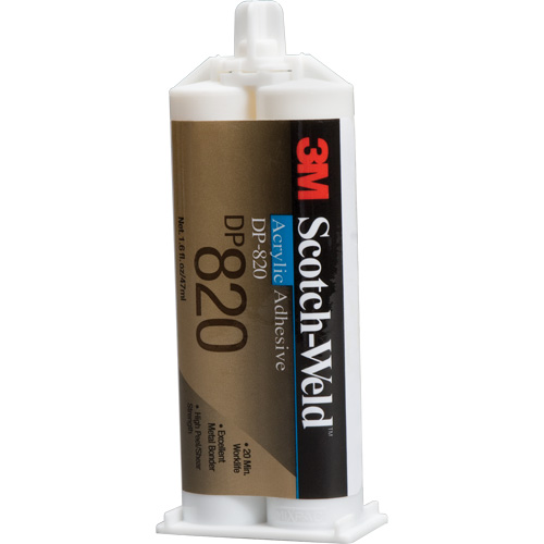 Scotch-Weld Acrylic Adhesive, Two-Part, Dual Cartridge, 1.6 fl. oz., Off-White Maritime Industrial Rubber