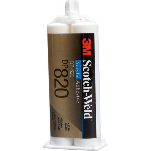 Scotch-Weld Acrylic Adhesive, Two-Part, Dual Cartridge, 400 ml, Off-White Maritime Industrial Rubber