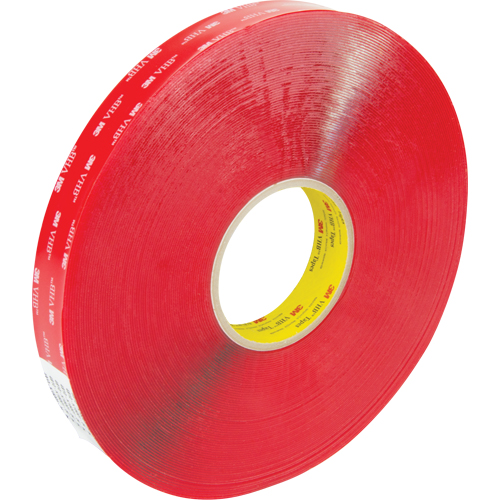 Ruban en mousse 4910, 33 m (108') lo x 25,4 mm (1") la, 40 mils, Acrylique Maritime Industrial Rubber