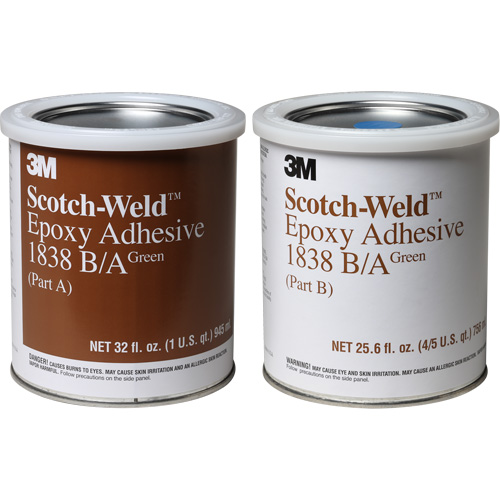 Adh&eacute;sif Scotch-Weld, 32 oz liq., Seau, Deux composants, Vert Maritime Industrial Rubber