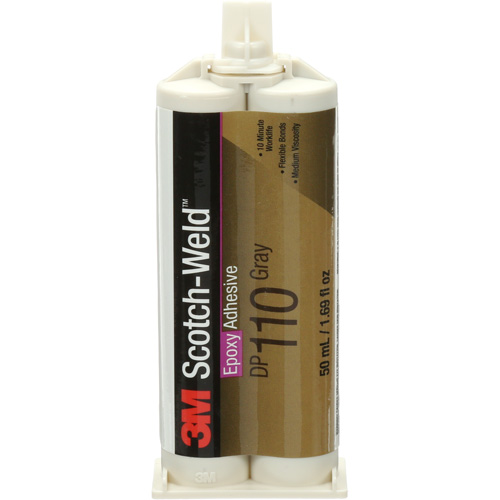 Scotch-Weld Adhesive, 1.64 fl. oz., Cartridge, Two-Part, Grey Maritime Industrial Rubber