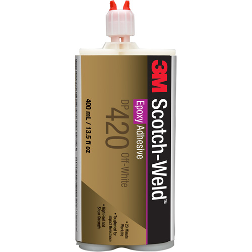 Scotch-Weld Adhesive, 400 ml, Cartridge, Two-Part, Off-White Maritime Industrial Rubber