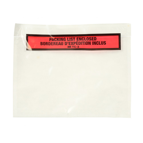 Packing List Envelope, 7" L x 5" W, Endloading Style Maritime Industrial Rubber