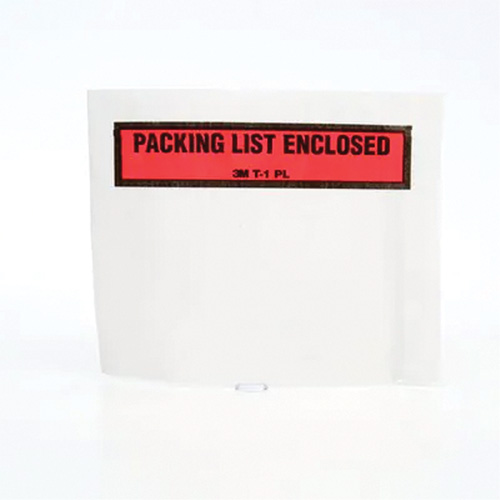 Packing List Envelope, 5-1/2" L x 4-1/2" W, Endloading Style Maritime Industrial Rubber