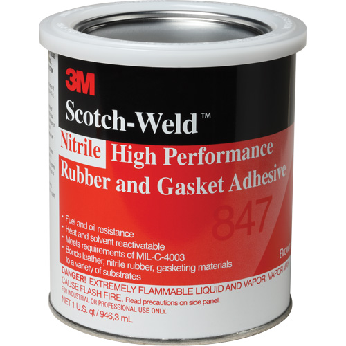 Scotch-Weld High-Performance Rubber & Gasket Adhesive, Gallon, Brown Maritime Industrial Rubber