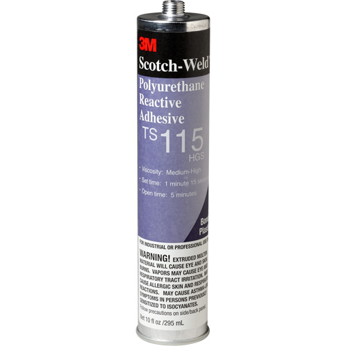 Adh&eacute;sif PUR Scotch-Weld, 10 oz, Cartouche, Transparent Maritime Industrial Rubber