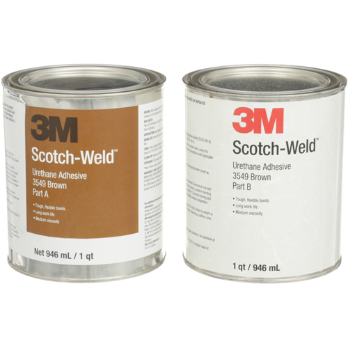 Scotch-Weld Urethane Adhesive 3549, 64 fl. oz., Can, Brown Maritime Industrial Rubber