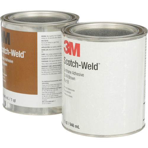 Scotch-Weld Urethane Adhesive 3549, 64 fl. oz., Can, Brown Maritime Industrial Rubber