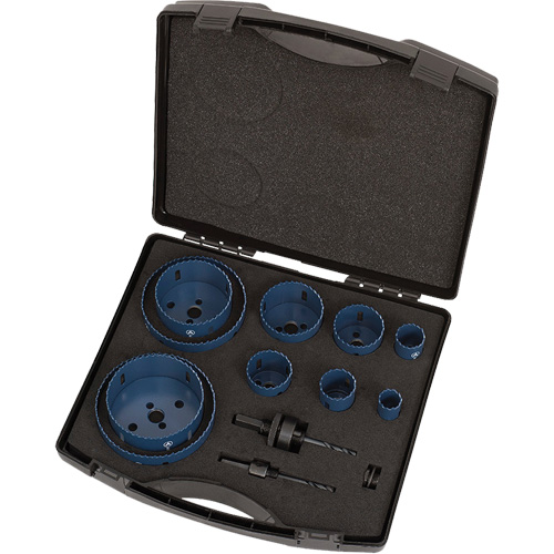 Electrician's Master Holesaw Kit, 12 Pieces Maritime Industrial Rubber