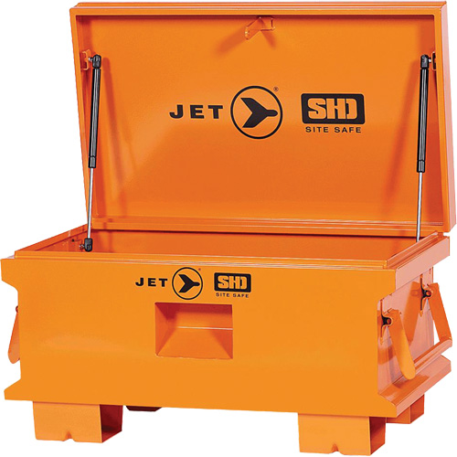JSB-3219 Boîte de rangement d'outils de chantier pour usage tr&egrave;s intensif, 32-1/8" x 19" x 17-1/2", Acier, Orange Maritime Industrial Rubber