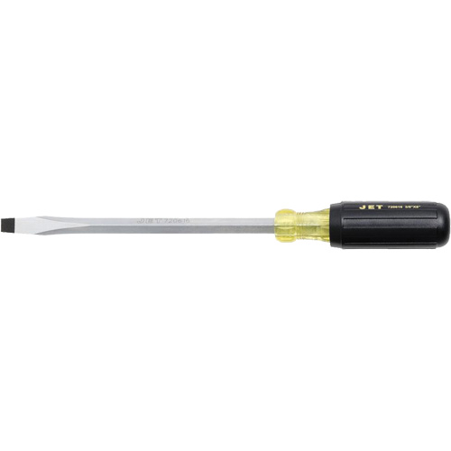 JKSS-8 Slot Screwdriver, 3/8" Tip, Square, 8" L, Cushion Grip Handle Maritime Industrial Rubber