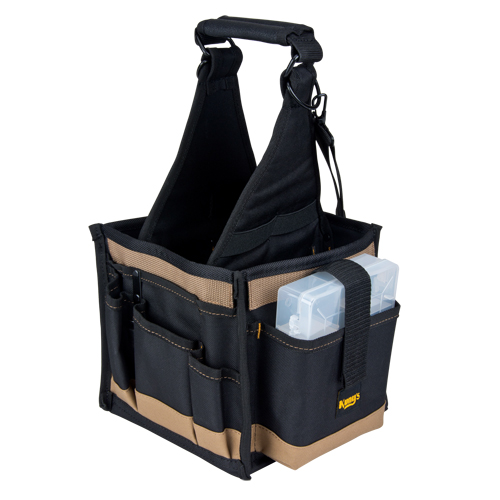 Tool Pouches, Canvas, 25 Pockets, Black Maritime Industrial Rubber
