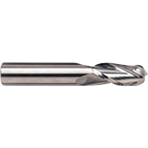 Fraise en bout sph&eacute;rique, 1/8" dia., 4 cannelures, Carbure Maritime Industrial Rubber