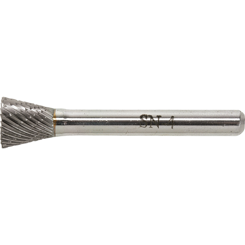 Solid Carbide Burr, SN-1, 1/4" Dia., 1/4" Shank, 5/16" Depth of Cut Maritime Industrial Rubber