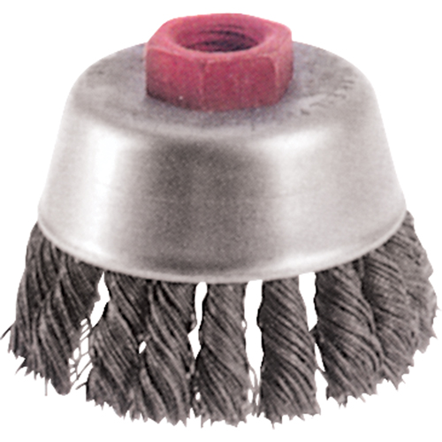 Brosses-boisseau &agrave; fils nou&eacute;s - Petites rectifieuses &agrave; grande vitesse, 2-3/4" dia. x 5/8"-11 arbre Maritime Industrial Rubber