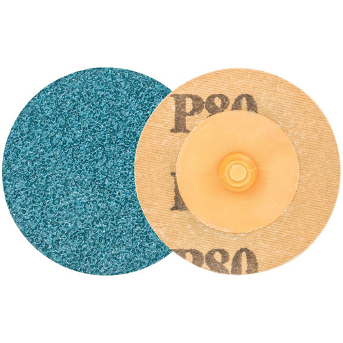 TWIST TOPCUT Sanding Disc, 2" Dia., 80 Grit, Zirconium Maritime Industrial Rubber
