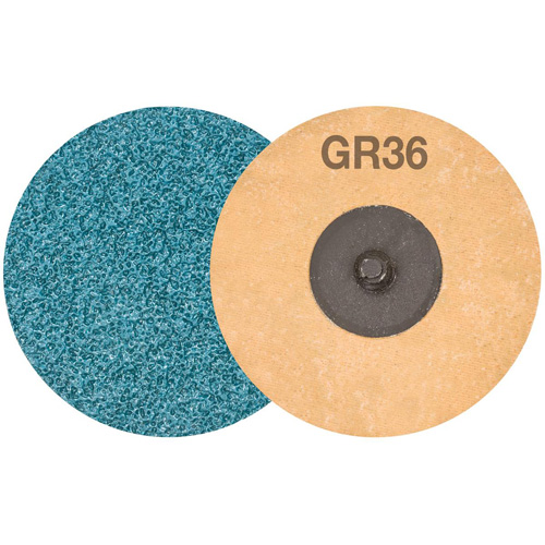 Disque de ponçage TWIST TOPCUT, 3" dia., Grain 36, Zirconium Maritime Industrial Rubber