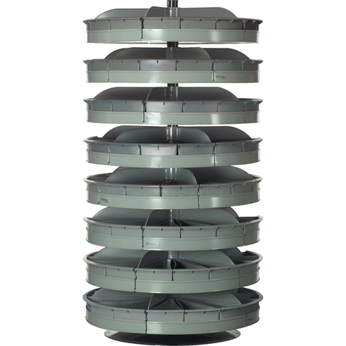Modules de stockage Rotabin, 500 lb Capacit&eacute; par niveau, 5 Niveau(x), 38" ha x 28" dia Maritime Industrial Rubber