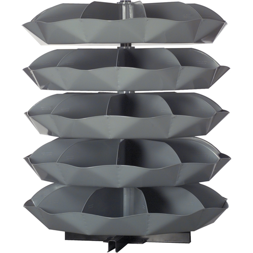 Modules de stockage Rotabin, 625 lb Capacit&eacute; par niveau, 5 Niveau(x), 56" ha x 44" dia Maritime Industrial Rubber