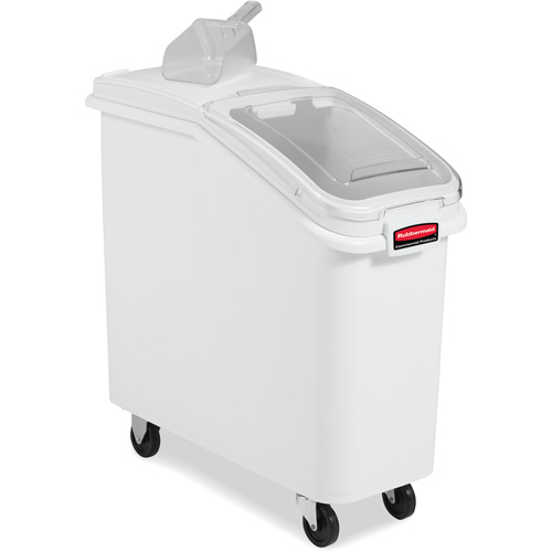 Mobile Ingredient Bins with Sliding Lid, 2.75 cu. ft. Capacity, 28" H x 13-13/100" W x 29-1/4" D Maritime Industrial Rubber
