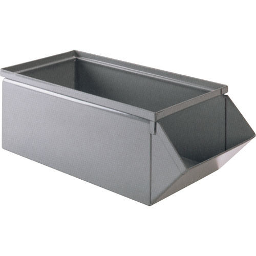 Bac en acier, Cap. 100 lb, 15" la x 24" p x 11" h, Bleu Maritime Industrial Rubber