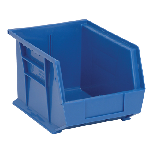 Bacs ultra empilable & suspendable, 8-1/4" la, 7" h x 10-3/4" p, Bleu Maritime Industrial Rubber