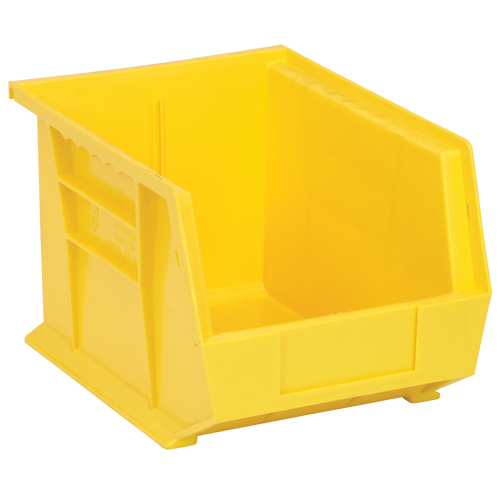 Bacs ultra empilable & suspendable, 8-1/4" la, 7" h x 10-3/4" p, Jaune Maritime Industrial Rubber