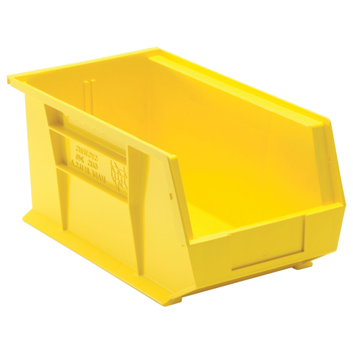 Ultra Stack & Hang Bin, 8-1/4" W x 7" H x 14-3/4" D, Yellow Maritime Industrial Rubber