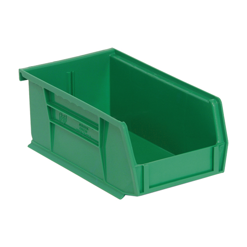 Bacs ultra empilable & suspendable, 4-1/8" la, 3" h x 7-3/8" p, Vert Maritime Industrial Rubber