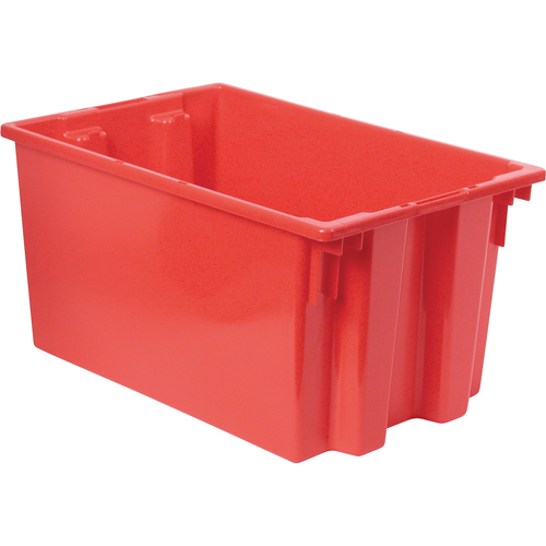 Contenants Stack & Nest, 12" x 23,5" x 15,5", Rouge Maritime Industrial Rubber
