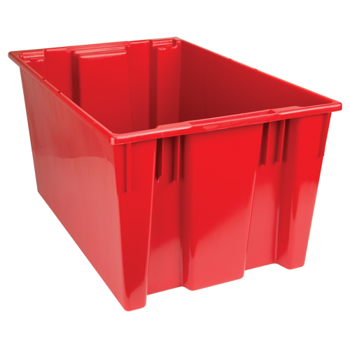 Contenants Stack & Nest, 15" x 29,5" x 19,5", Rouge Maritime Industrial Rubber