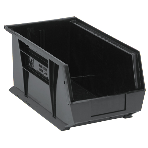 Ultra Stack & Hang Bin, 8-1/4" W x 7" H x 14-3/4" D, Black Maritime Industrial Rubber