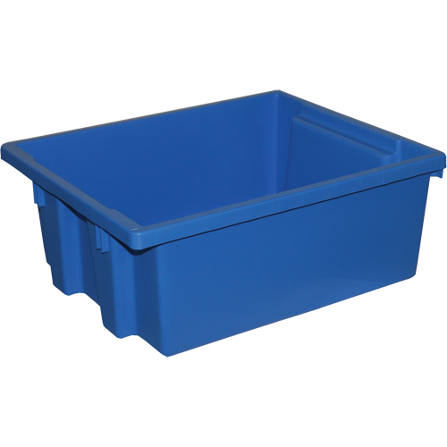 Contenants De Rangement Stack-N-Nest, 6" x 15,25" x 12,25", Bleu Maritime Industrial Rubber